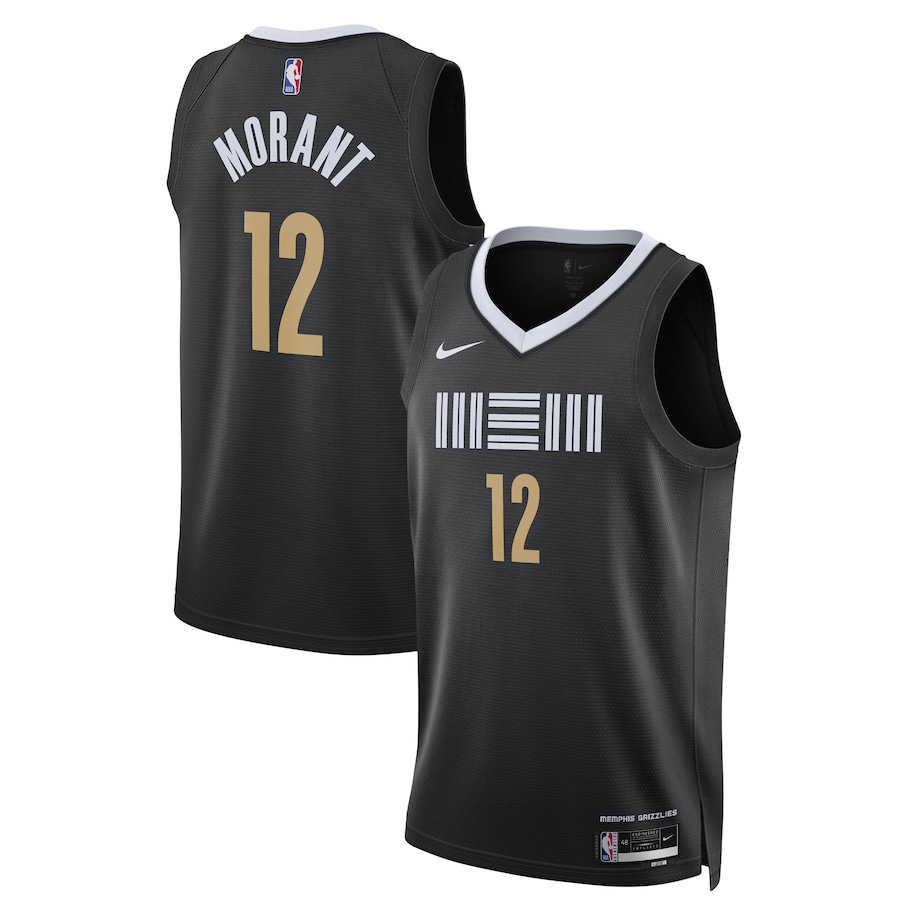 NBA灰熊隊  2023/2024城市版黑色 12/22/13/36/00 限時團購中!售完為止！更多款式聯絡客服查詢！！