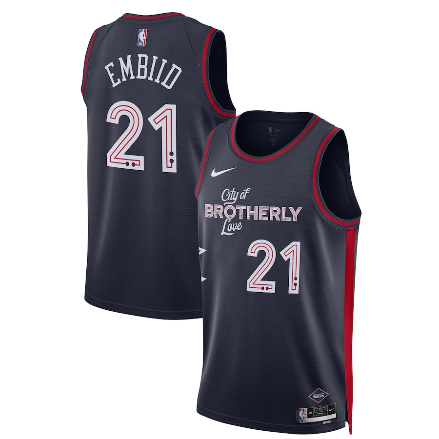 NBA球衣 Joel Embiid 76人21號城市深藍 球迷版 熱轉印 全新！更多款式聯絡客服查詢！！