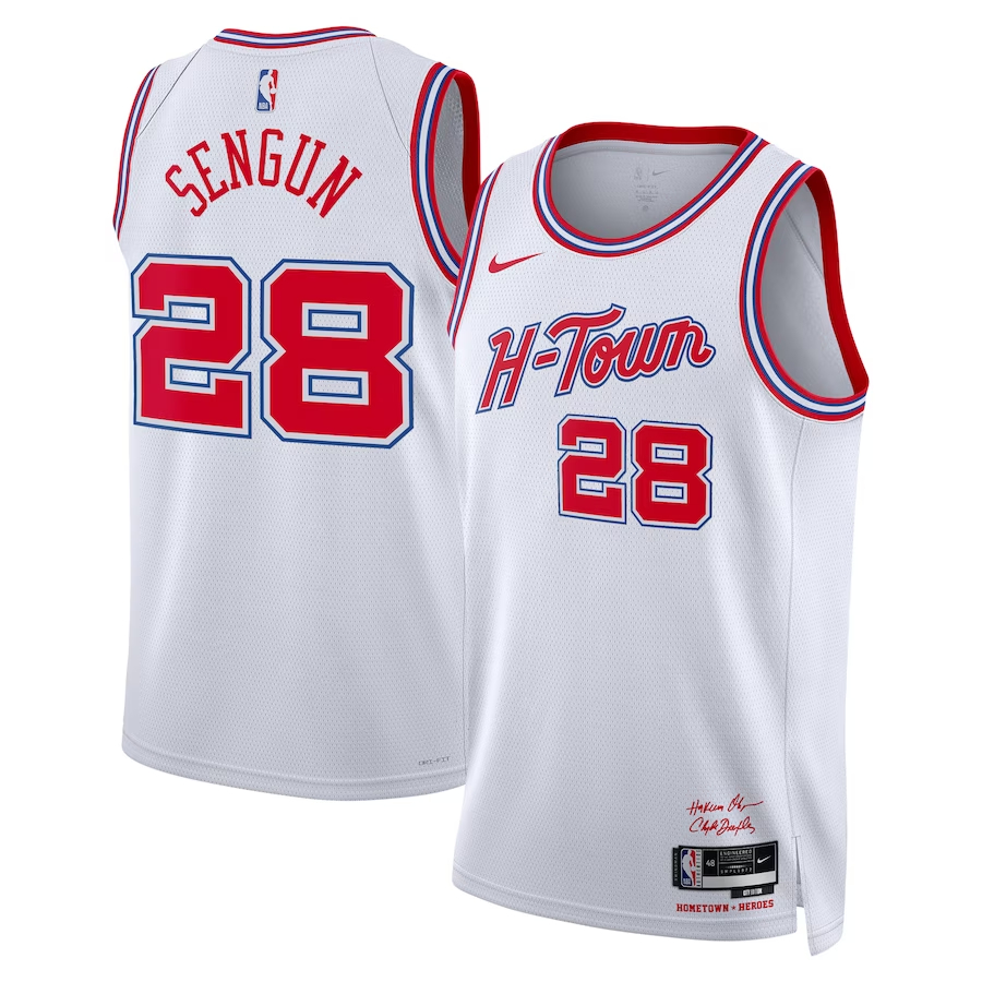 休斯顿火箭队 Nike 城市版 Swingman 球衣 23 - 白色 - Alperen Sengun - 男女通用 (1).jpg