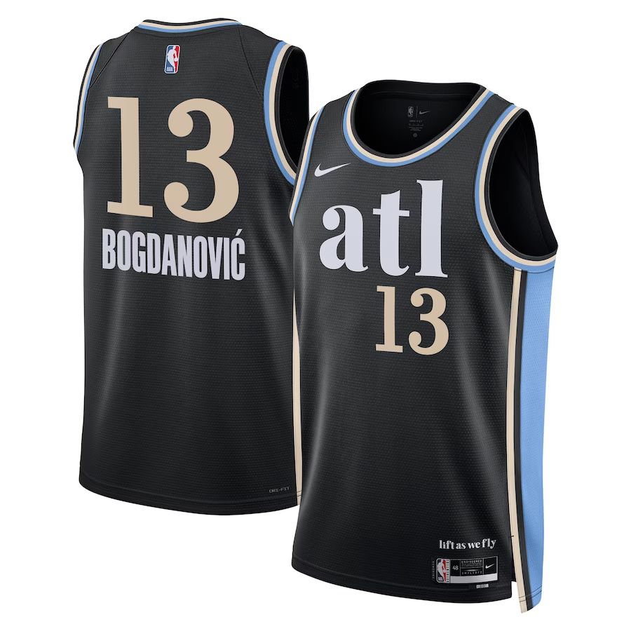 NBA老鷹隊 2023/2024城市版黑色 11/5/13/00 限時團購中!售完為止！更多款式聯絡客服查詢！！