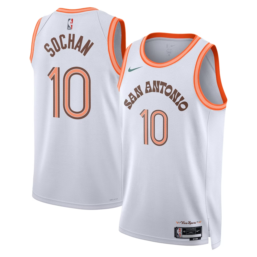 NBA馬刺隊 2023/2024城市版白色 1/10/3/00 限時團購中!售完為止！更多款式聯絡客服查詢！！