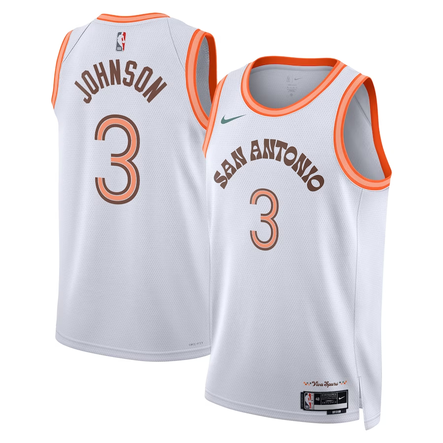 NBA馬刺隊 2023/2024城市版白色 1/10/3/00 限時團購中!售完為止！更多款式聯絡客服查詢！！