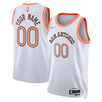 NBA馬刺隊 2023/2024城市版白色 1/10/3/00 限時團購中!售完為止！更多款式聯絡客服查詢！！