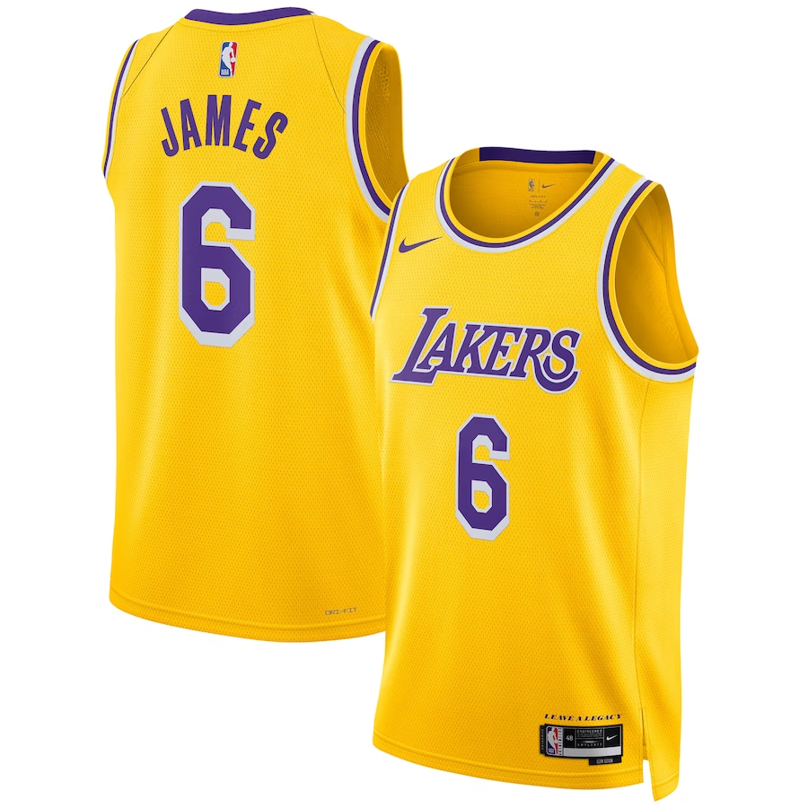 NBA湖人隊   2023主場黃色 24/23/6/3/15/28/1/00 限時團購中!售完為止！更多款式聯絡客服查詢！！