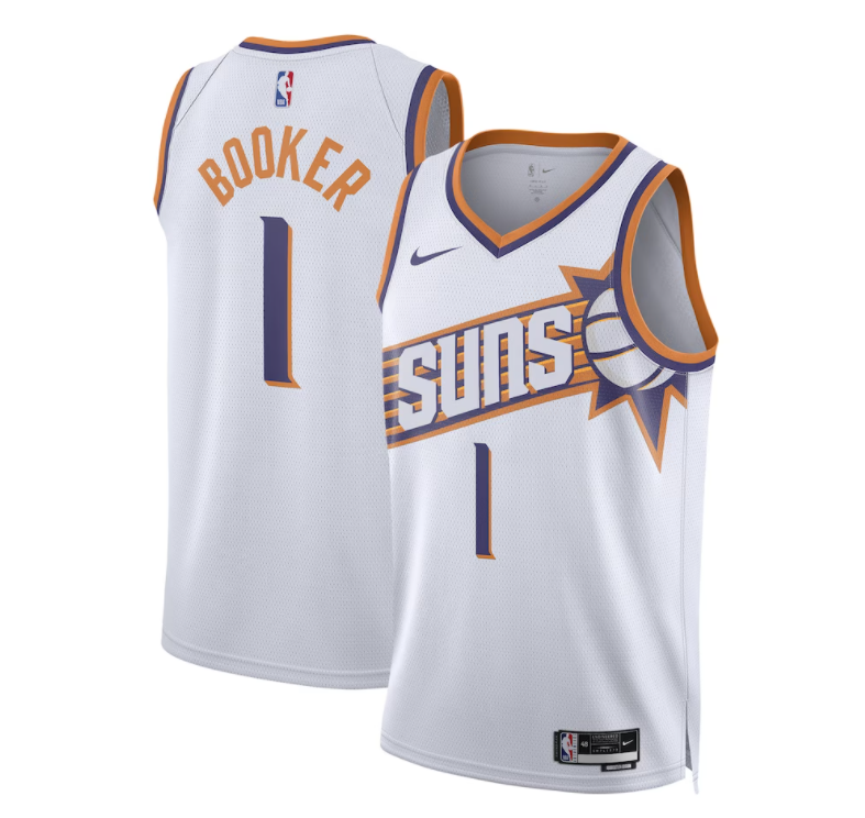 NBA太陽隊  2024主場白色 35/1/3/18/00 限時團購中!售完為止！更多款式聯絡客服查詢！！