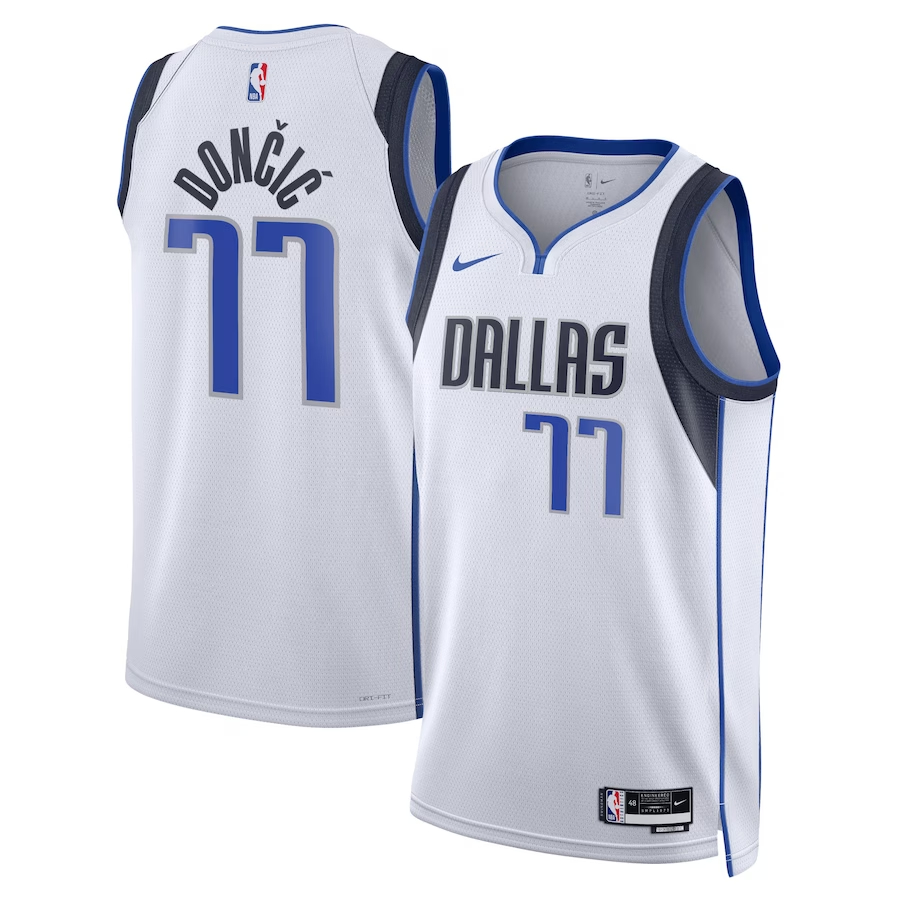 NBA球衣 Luka Doncic 獨行俠 77號 白 Association Nike 球迷版 熱轉印 全新！更多款式聯絡客服查詢！！