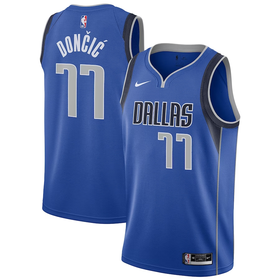NBA球衣 Luka Doncic 獨行俠77號 藍 Icon Nike 球迷版 熱轉印 全新！更多款式聯絡客服查詢！！