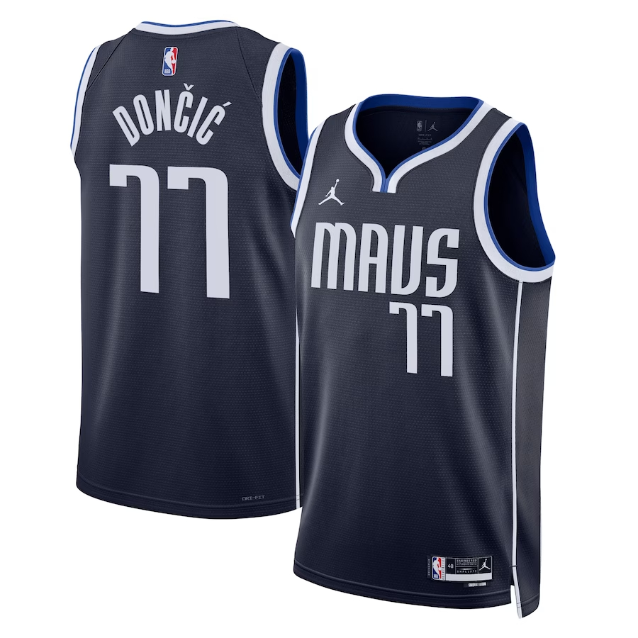 NBA球衣 Luka Doncic 獨行俠 77號 深藍 Statement Jordan 球迷版 熱轉印 全新！更多款式聯絡客服查詢！！
