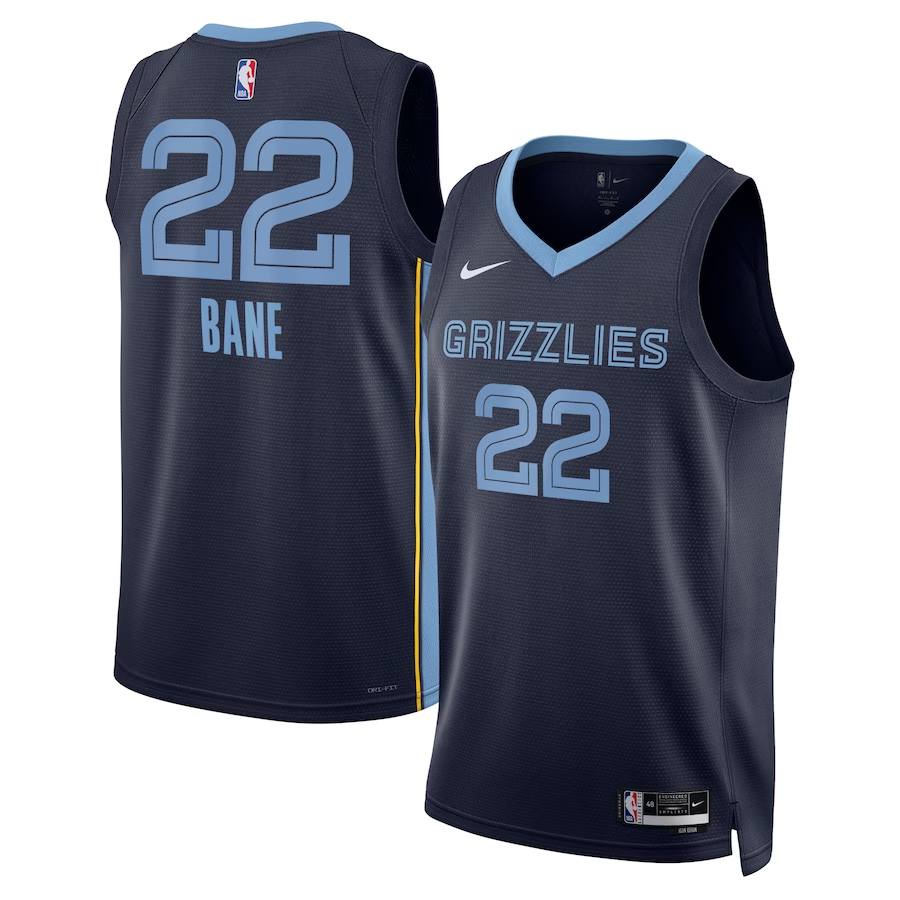 NBA灰熊隊  2023客場深藍色 12/22/13/36/00 限時團購中!售完為止！更多款式聯絡客服查詢！！