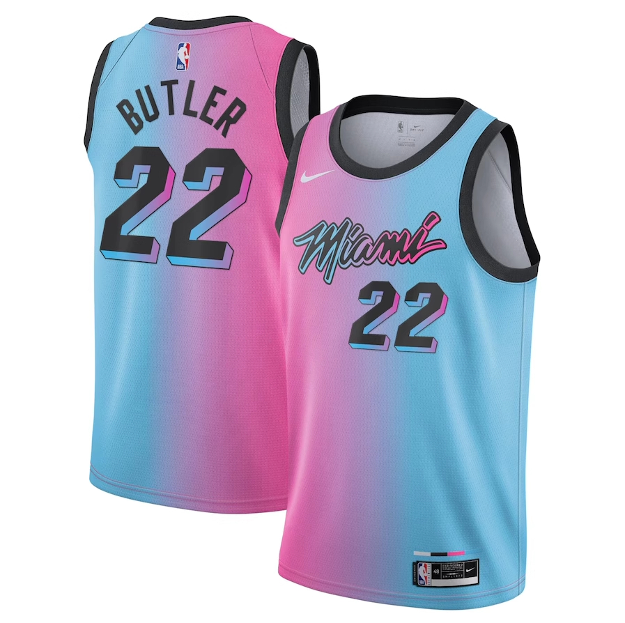NBA熱火隊 22號 Butler 3號Wade 23城市城市白 城市黑 復古白藍色 粉色 漸變藍 城市黑球衣限時團購中!售完為止！更多款式聯絡客服查詢！！