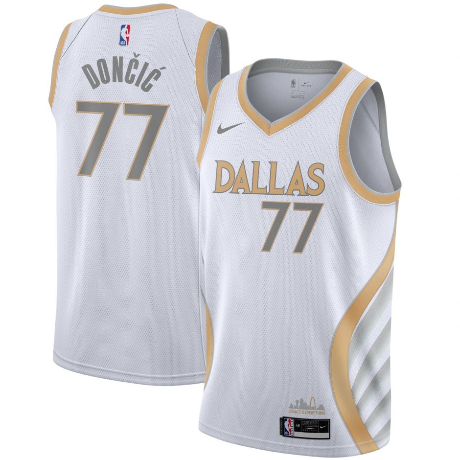 NBA球衣 Luka Doncic獨行俠 77號 城市白金 City Nike 熱轉印 全新！更多款式聯絡客服查詢！！