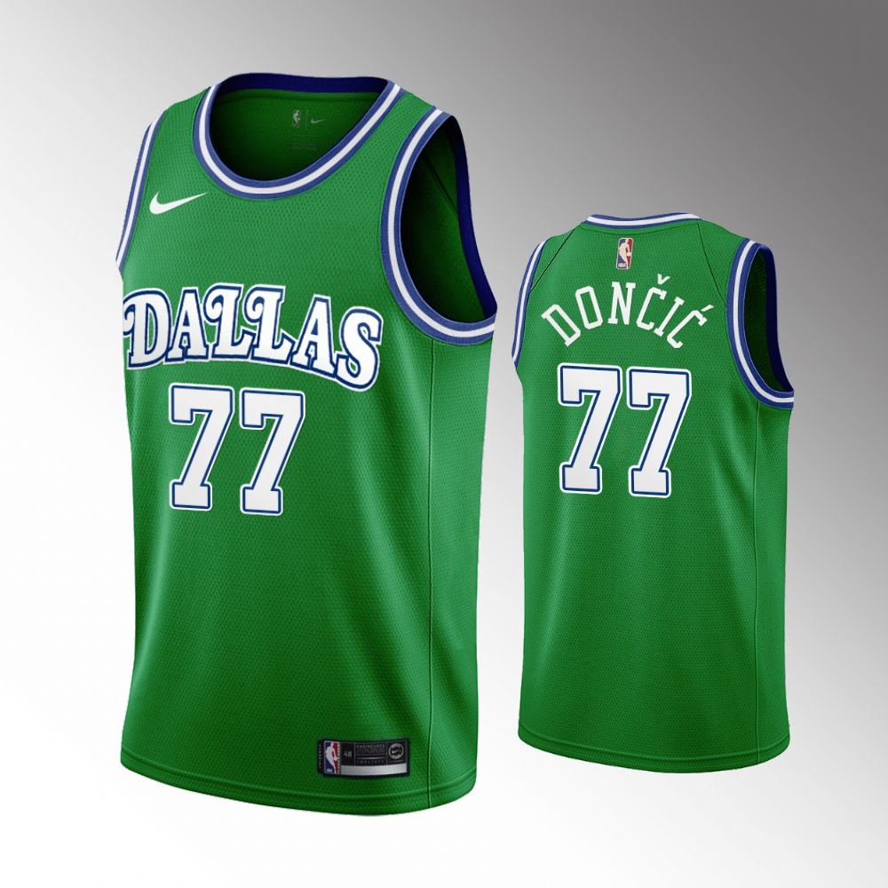 NBA球衣 Luka Doncic 獨行俠77號 復古綠 HWC Nike 球迷版 熱轉印 全新！更多款式聯絡客服查詢！！