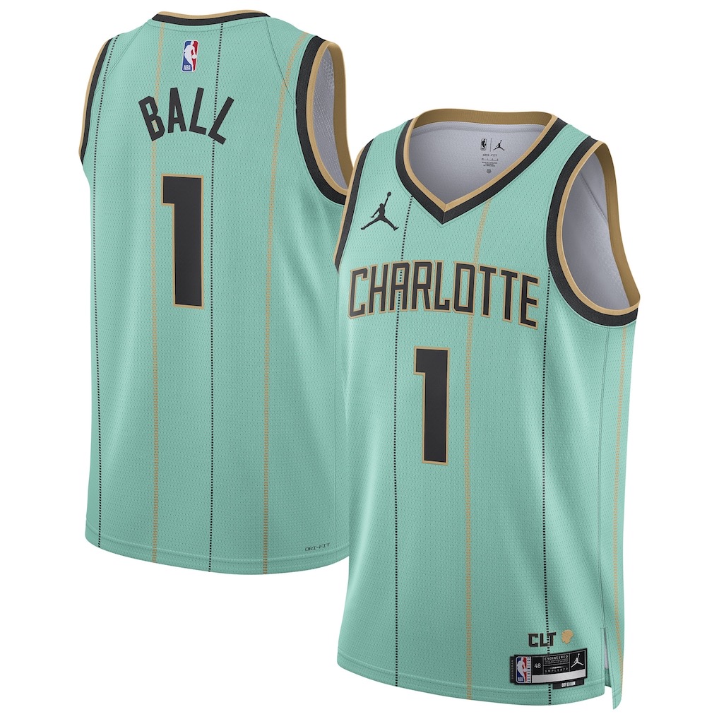NBA球衣 LaMelo Ball 黃蜂 1號 2025城市綠色 球迷版 熱轉印 全新！更多款式聯絡客服查詢！！