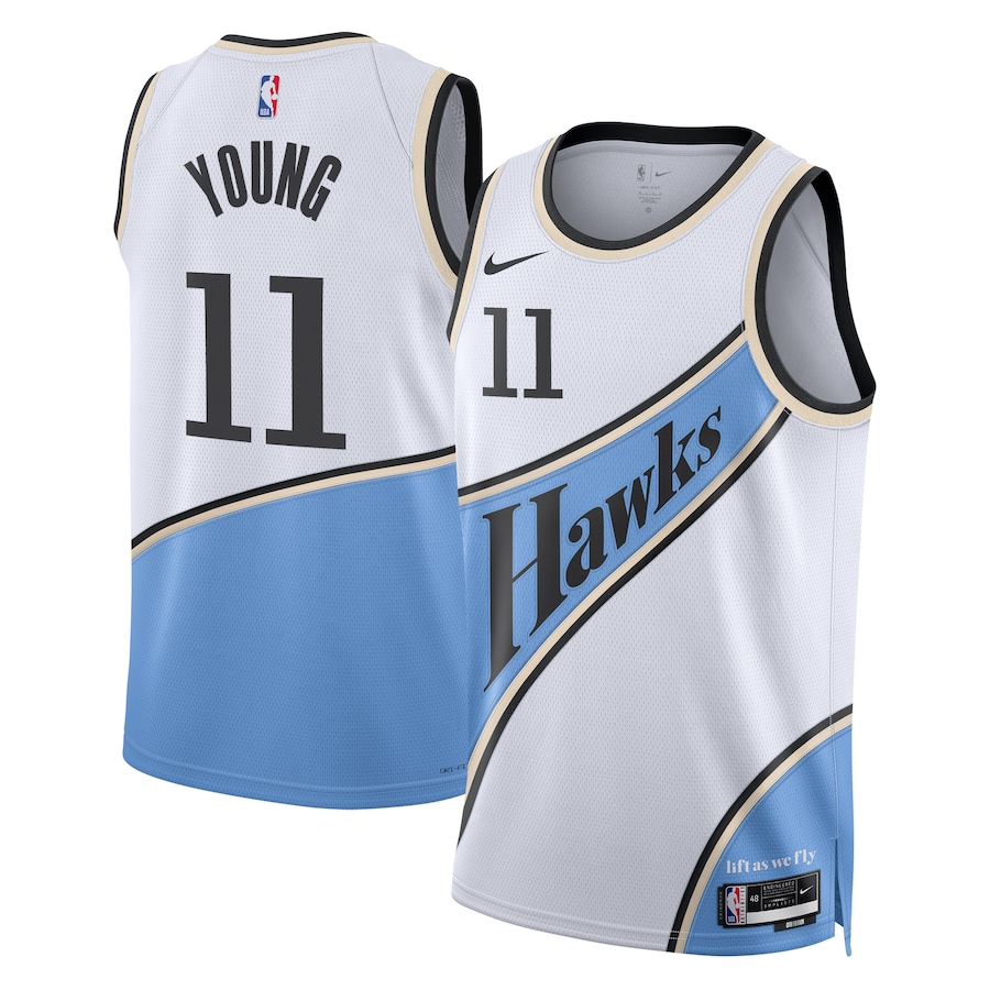 NBA球衣 Trae Young 老鷹 11號 2025城市白色 球迷版 熱轉印 全新！更多款式聯絡客服查詢！！