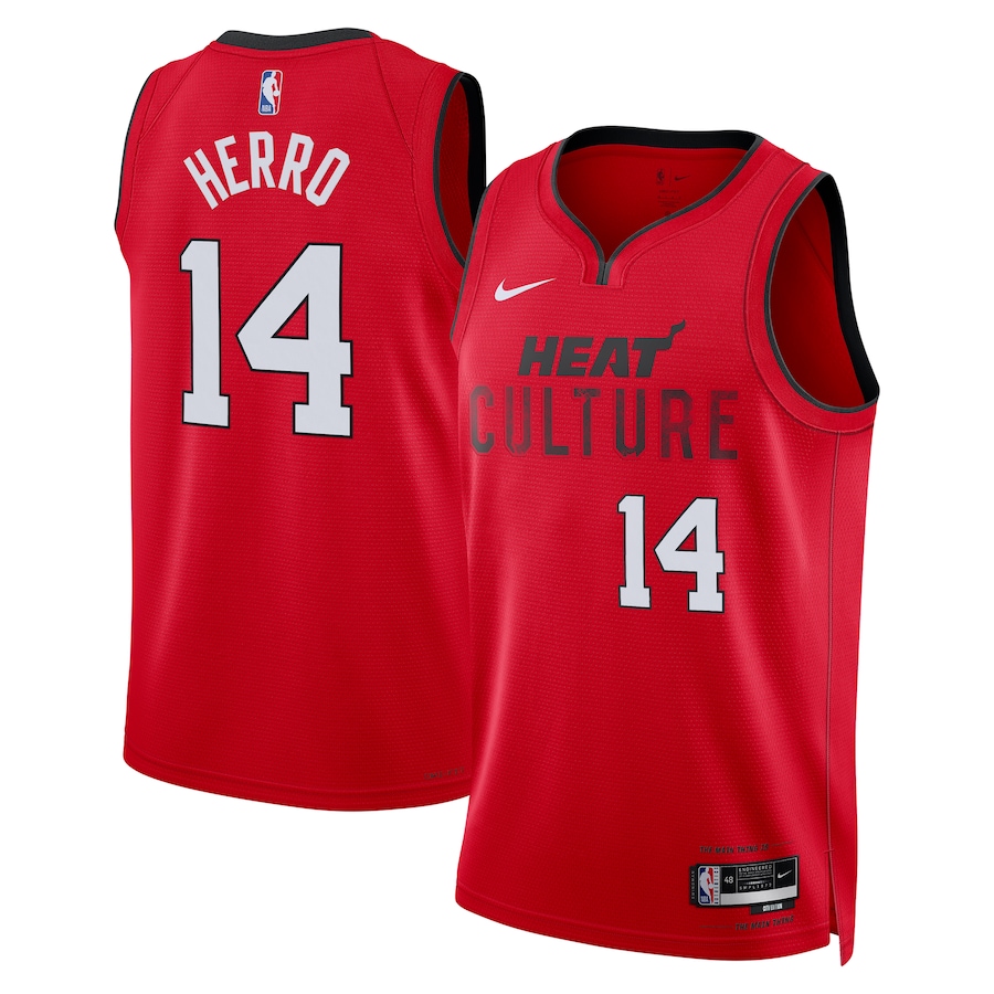 NBA球衣 Tyler Herro 熱火 14號 2025城市紅色 球迷版 熱轉印 全新！更多款式聯絡客服查詢！！