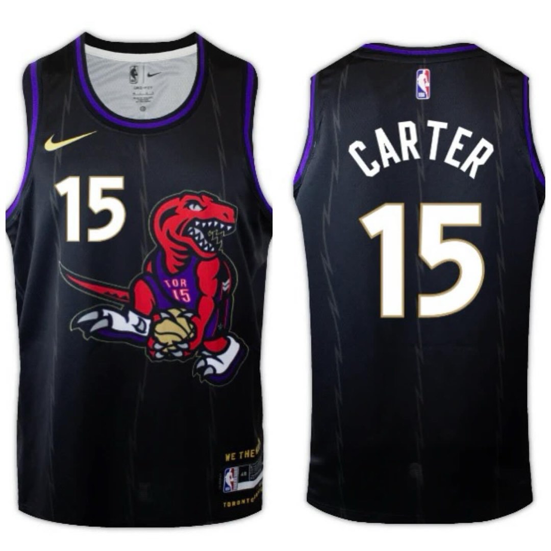 NBA球衣 Vince Carter 暴龍 15號 2025城市黑色 球迷版 熱轉印 全新！更多款式聯絡客服查詢！！