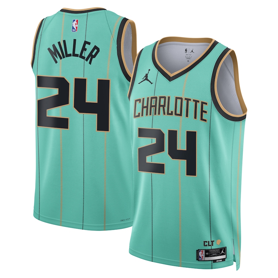 NBA球衣 Brandon Miller 黃蜂 24號 2025城市綠色 球迷版 熱轉印 全新！更多款式聯絡客服查詢！！