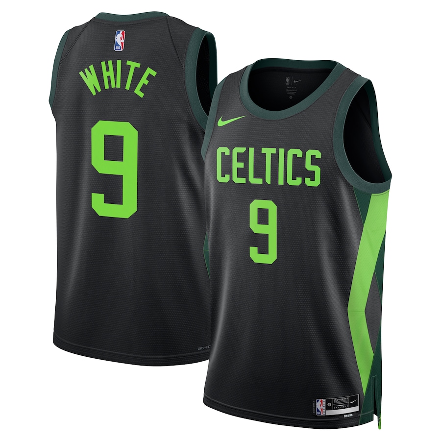 NBA球衣  Derrick White 塞爾蒂克 9號 2025城市黑色 球迷版 熱轉印 全新！更多款式聯絡客服查詢！！