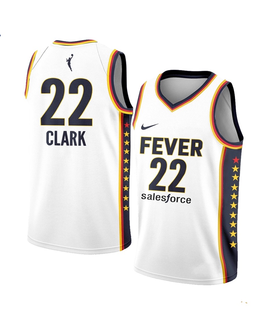 WNBA球衣 Caitlin Clark 印第安那狂熱22號 白色 Nike Swingman 球迷版 熱轉印 全新更多款式聯絡客服查詢！！