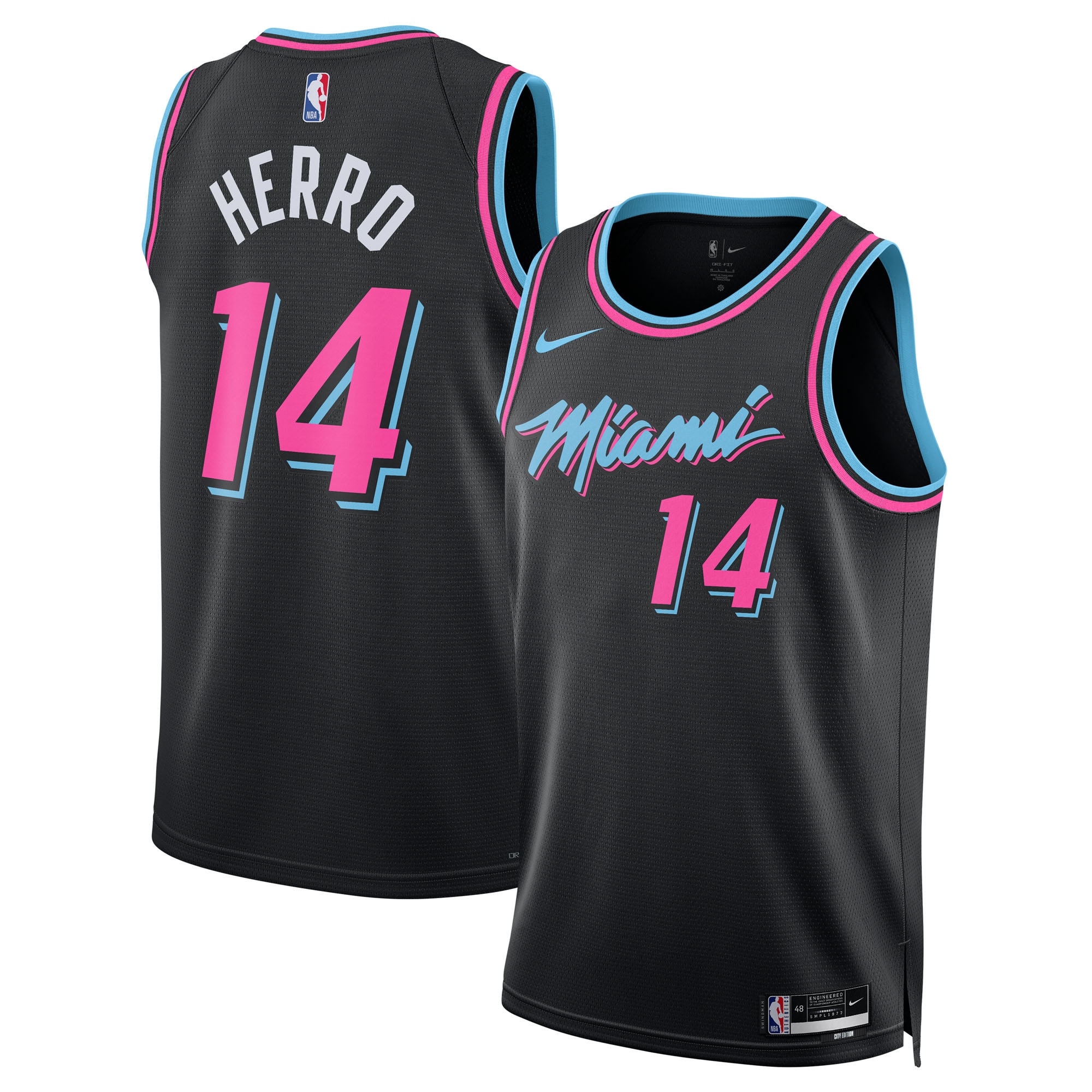 NBA球衣 Tyler Herro 熱火 14號 2026城市黑色 球迷版 熱轉印 全新！更多款式聯絡客服查詢！！