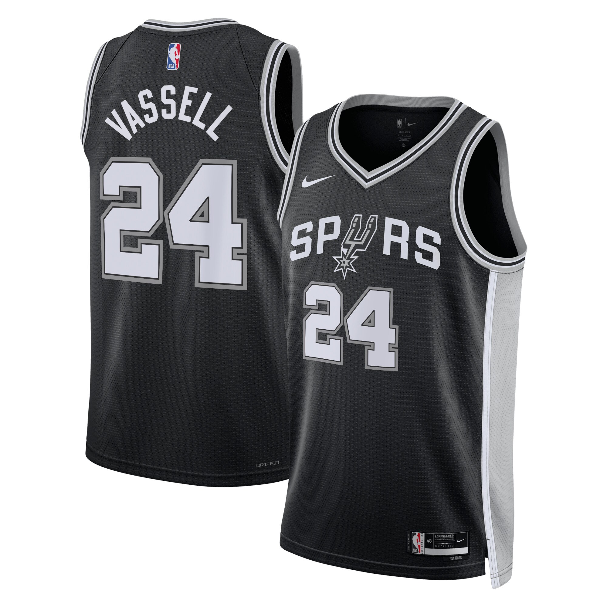 NBA球衣 Devin Vassell 馬刺 24號 2025黑色/白色/宣告黑 球迷版 熱轉印 全新!更多款式聯絡客服查詢!! NBA球衣 Devin Vassell 馬刺 24號 2025黑色/白色/宣告黑 球迷版 熱轉印 全新!更多款式聯絡客服查詢!!
