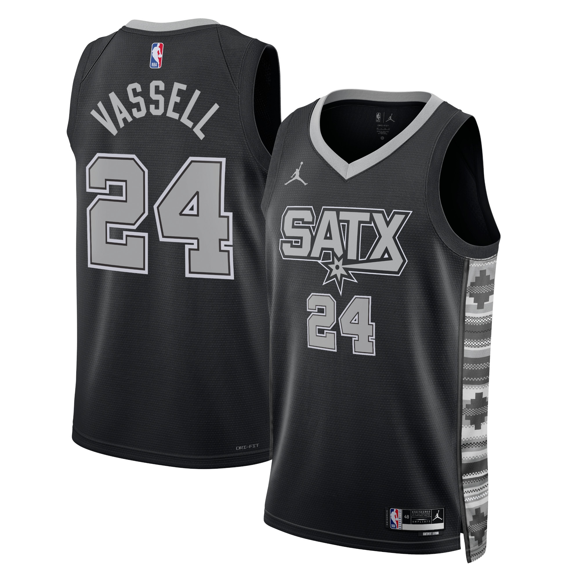 NBA球衣 Devin Vassell 馬刺 24號 2025黑色/白色/宣告黑 球迷版 熱轉印 全新!更多款式聯絡客服查詢!! NBA球衣 Devin Vassell 馬刺 24號 2025黑色/白色/宣告黑 球迷版 熱轉印 全新!更多款式聯絡客服查詢!!
