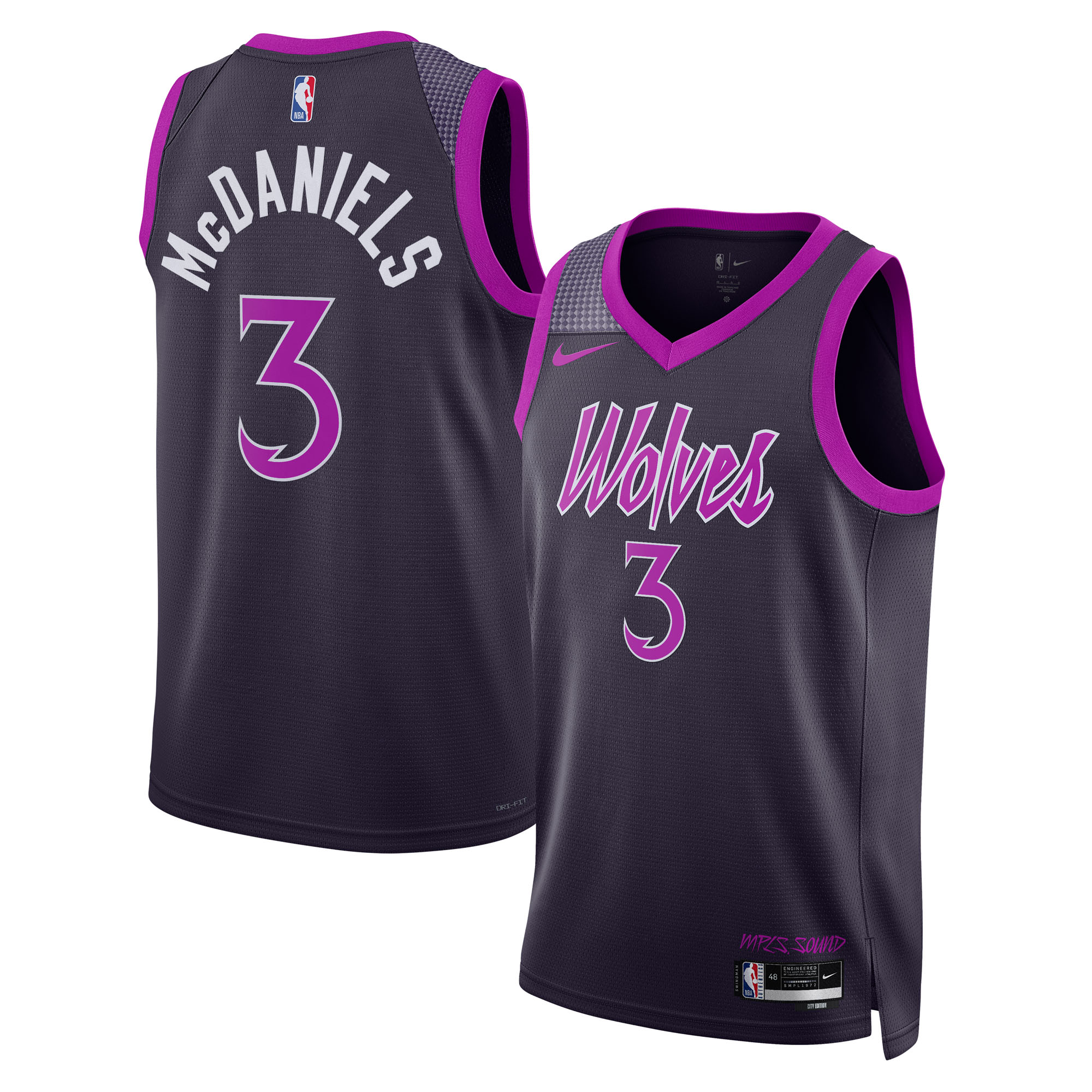 NBA球衣 Jaden McDaniels 灰狼 3號 2025復古黑/深藍色/白色/黑色/城市紫黑 球迷版 熱轉印 全新!更多款式聯絡客服查詢!! NBA球衣 Jaden McDaniels 灰狼 3號 2025復古黑/深藍色/白色/黑色/城市紫黑 球迷版 熱轉印 全新!更多款式聯絡客服查詢!!